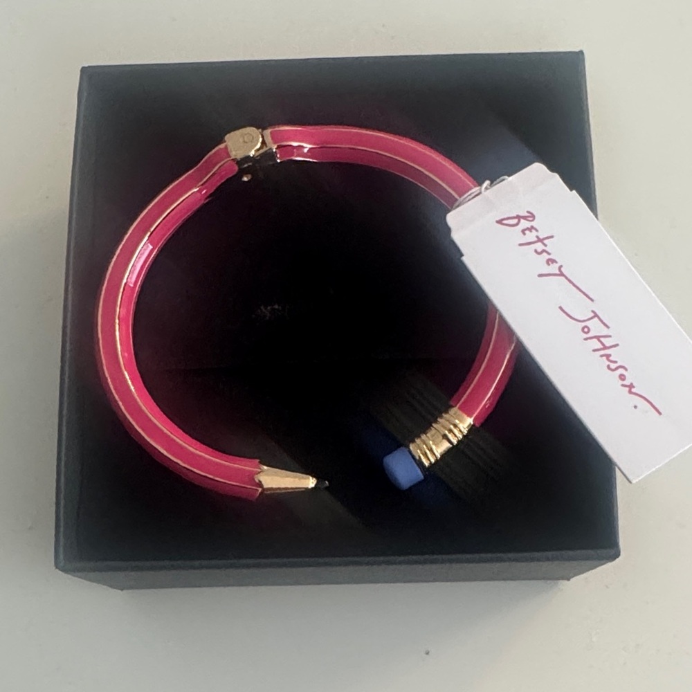 Betsey Johnson Women's Straight A's Pencil Cuff Bracelet